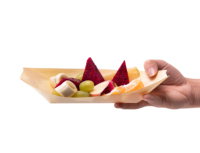 Assiettes jetables en bois de bouleau de 6 pouces, biodégradables, étanches, de qualité alimentaire, pour servir des sushis, des barbecues, des pique-niques, des mariages, des traiteurs