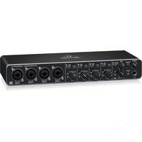 Behringer UMC404HD Audiophile 4x4, Antarmuka Audio/MIDI USB 24-Bit/192 kHz dengan Preamplifier Mikrofon Midas