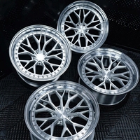 Nouvelles jantes forgées 2 pièces à déport profond et lèvre polie sur mesure 5x112 5x114.3 5x120 compatibles Audi Mercedes, en alliage d'aluminium personnalisé