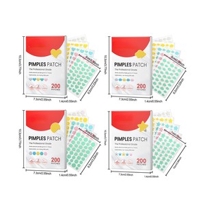 แผ่นแปะสิวคอลลาเจนสีสันสดใส 200 ชิ้น สำหรับกำจัดสิว บำรุงผิว ใช้เป็นเครื่องมือแต่งหน้า - Product Image 6