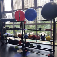 Étagère de rangement multifonctionnelle pour équipement de fitness à domicile et en salle de sport, pour haltères et disques de poids, 1,5 m et 2,4 m