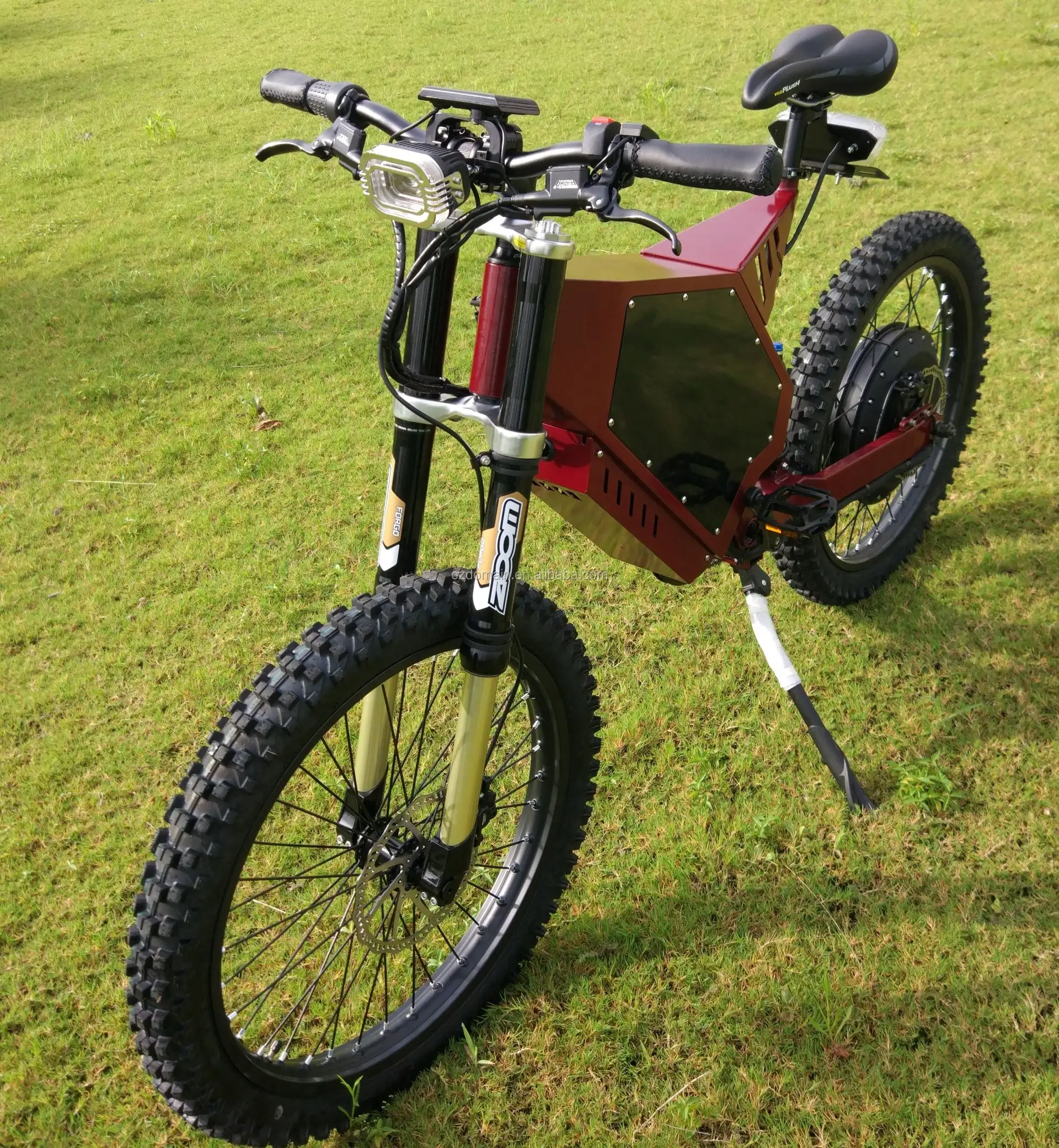 Rangka Konversi Sepeda Motor Elektrik 19 Inci, Kit Rangka Konversi Sepeda Gunung Suspensi Downhill