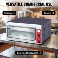 Four à pizza électrique commercial de haute qualité, simple et double étage, machine de boulangerie, four à pâtisserie en acier inoxydable, prix d'usine