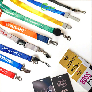 Miễn Phí Thiết Kế Thân Thiện Với Môi Polyester ID Chủ Thẻ Dây Buộc Đôi Clip Hai Móc Tùy Chỉnh Khuyến Mại Quà Tặng Cổ Dây Đeo 2 - Product Image 4