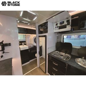 Venta caliente camioneta de acero inoxidable cama ligera de fibra de vidrio Camper nuevo <span class=keywords><strong>Mega</strong></span> cabina tobogán en camión Camper para camioneta - Product Image 4