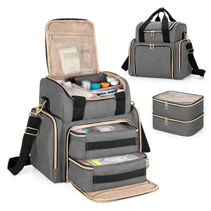 Bolsa Médica con 2 Estuches Extraíbles y Correa para el Hombro para Viajes y Uso Doméstico, Gran Capacidad, Impermeable y Ligera - Product Image 1