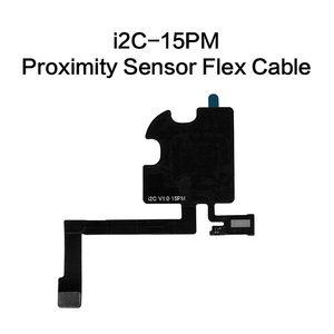 สายแพรเซ็นเซอร์วัดระยะห่างหูฟัง I2C สำหรับ iPhone 15 <span class=keywords><strong>Pro</strong></span> พร้อม <span class=keywords><strong>True</strong></span> Tone และ Face ID สำหรับซ่อมโทรศัพท์มือถือ - Product Image 4