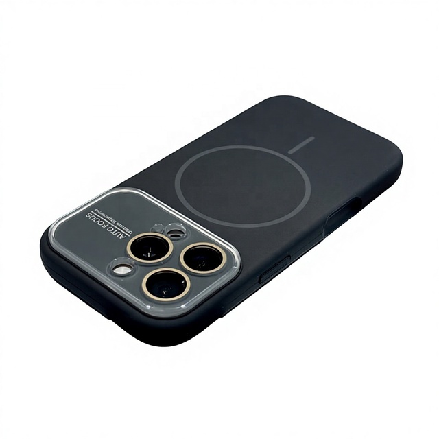 Magnetic Transparent TPU Phone Case with Embossed Design and Large Window for iPhone 17 Air