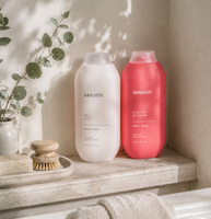 Flacon de lotion solaire vide en PET écologique de 600 ml, calibre 32 mm, avec bouchon à clapet plat, flacon cosmétique rechargeable
