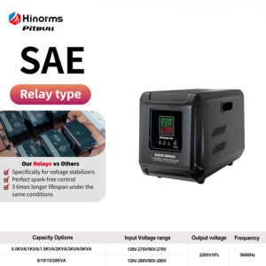 Stabilizzatore di Tensione AC Pitbull SAE-3KVA 220 Volt a Prezzo di Fabbrica per Uso Domestico, Regolatore Automatico AVR Tipo Relè - Product Image 2