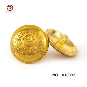 Dongguan Richbutton فاخر وصديق للأصحاء Oeko-Tex معتمد ذهبي شعار محفور حسب الطلب للزي الموحد والمعطف المعدني - Product Image 2