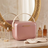 Boîte isotherme cosmétique Luxluy 6L avec bandoulière en PU, glacière thermique portable pour maquillage personnel, soins de la peau, beauté