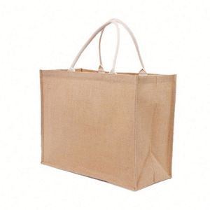 Hot Selling China Manufacturer Advertising <b>Gifts</b> Friendly Fashion Jute Tote Custom Design logo - Product Image 3