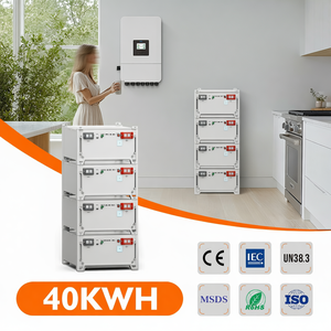 ระบบแบตเตอรี่ Lifepo4 51.2V 40kwh 50kwh 48 โวลต์ 1C Discharge สำหรับบ้านและอุตสาหกรรม แบบติดตั้งบนชั้นวาง ระบบออฟกริด พร้อมพอร์ตสื่อสาร CAN - Product Image 2