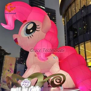 Jouet poney animal gonflable personnalisé, poupée poney gonflable de dessin animé - Product Image 2