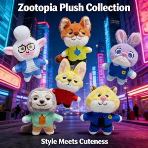 Ciondolo Judy Rabbit della serie Cartoon Zoo, Peluche, Volpecina, Charm per borsa, Portachiavi, Ciondolo per borsa, Articolo per Claw Machine - Product Image 1