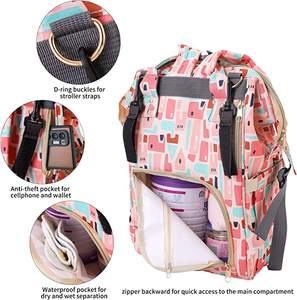 <span class=keywords><strong>Sac</strong></span> <span class=keywords><strong>à</strong></span> <span class=keywords><strong>dos</strong></span> <span class=keywords><strong>à</strong></span> couches pour bébé fille et garçon, grande capacité, multifonction, imperméable, sacs de maternité pour bébé - Product Image 3