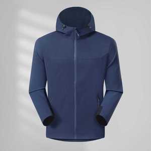 Hooded Thin High Elastic Single Layer Windbreaker <b>Jacket</b> With Inner Liner For Workwear Winter Use - Product Image 2