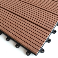 Dalles de terrasse en bois composite WPC pour extérieur, à emboîtement, étanches, installation facile, vente en gros