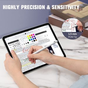 ปากกาสไตลัสดินสอสำหรับ <span class=keywords><strong>iPad</strong></span> (2018-2021) -ดินสอแบบแอคทีฟพร้อมการปฏิเสธฝ่ามือเข้ากันได้กับ <span class=keywords><strong>iPad</strong></span> Pro (11/12ที่9 "), <span class=keywords><strong>iPad</strong></span> - Product Image 6