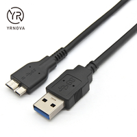 Hard Drive eksternal portabel, kecepatan tinggi USB 3.0 kabel Data Micro B 5A pengisian cepat untuk kamera komputer penggunaan nilon