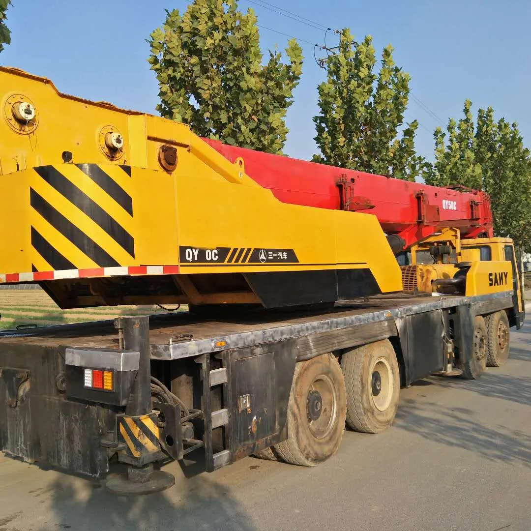 Grue de couleur originale d'occasion Camion machine d'occasion Grues de camion d'occasion Grue mobile Sany 50T 50T d'occasion