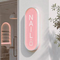 Enseigne commerciale lumineuse personnalisée en acrylique 3D avec lettres en relief rétroéclairées par LED