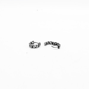 yunnique <b>Chain</b> Huggie <b>Earrings</b> Stainless Steel 14x13x4mm Geometric Design for Men Women Fashion Jewelry <b>Stud</b> <b>Earrings</b> - Product Image 3