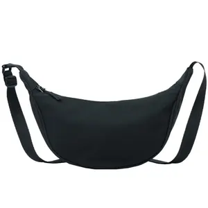 Großhandel Nylon Body Bag Tragbare Mode Handtasche & Geldbörse lässige Mond-Umhängetaschen für Frauen benutzer definierte Schulter tasche