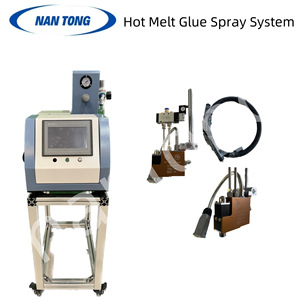 Machine à coller à chaud Nantong, pompe à colle thermofusible 10 litres, 2 pistolets, 220V, pour boîtes en carton - Product Image 4