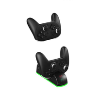 Stasiun Pengisian Daya Magnetik untuk Nintendo Switch 2 Pro, Basis Pengisi Daya Dual Handle dengan LED Pintar