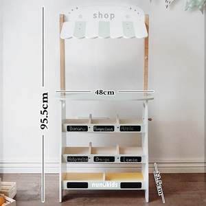 Certifié CE Crème glacée solide en bois drôle Faire semblant de cuisine Jouets pour enfants Magasin de simulation Maison de jeu Panier - Product Image 6