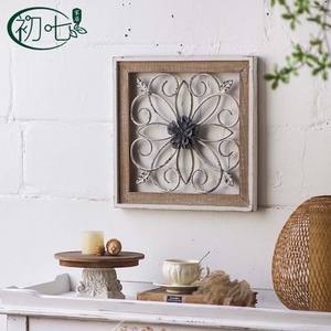 <b>Framed</b> Wrought Iron <b>Wall</b> Hanging European Retro Style Home Decor Living Room Artwork - Product Image 5