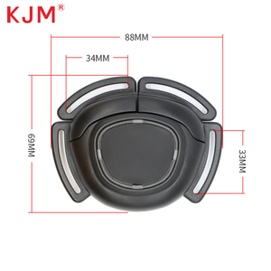 Bán Buôn Nhiệm Vụ Nặng Nề Bốn Cách Trung Tâm Tái Sử Dụng Nhựa Khóa Xe Đẩy Trẻ Sơ Sinh Màu Đen Khóa - Product Image 5