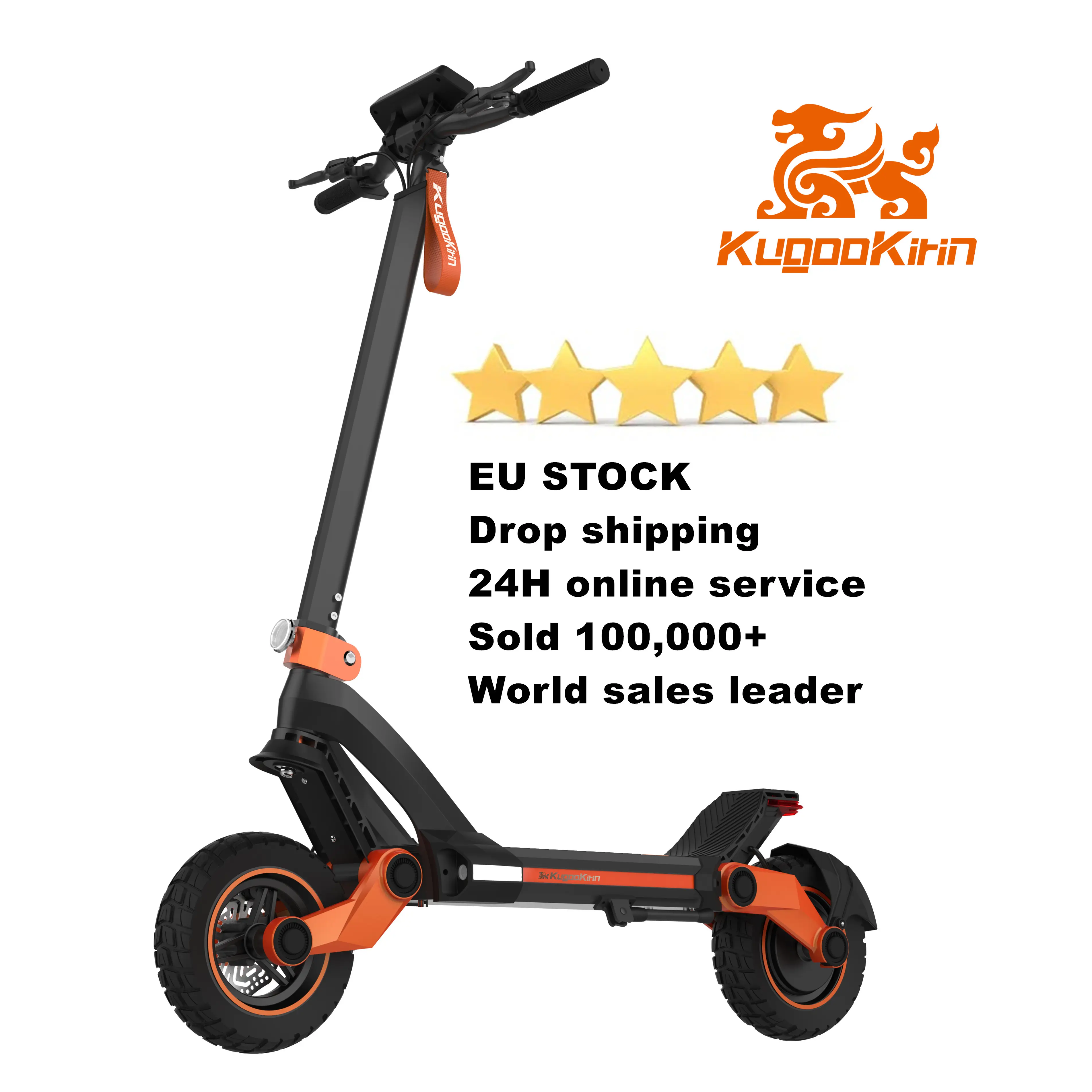 [ EU Stock ] KugooKirin G3 Adventurers Dream Electric Scooter 1200W rear motor 52V 18Ah Lithium battery touchable display