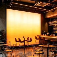 Plafonnier RVB à dégradé continu en film PVC extensible, intensité variable, pour murs de café-bars et designers d'intérieur
