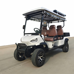 Voiturette de golf électrique 6 places pour navette de station balnéaire, chariot de golf pour visites de parcours de golf, vente directe usine - Product Image 5