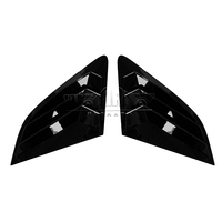 Haosheng Garniture de persienne de fenêtre de voiture Accessoires extérieurs Obturateur arrière en fibre de carbone ABS Couvercle de ventilation latéral pour VW Golf BMW Audi
