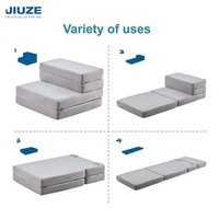 Matelas et canapé pliants en mousse à mémoire de forme de 4 pouces Canapé d'invité Lit Z Matelas de couchage Maison Hôtel Literie et SUV Voiture 500pcs