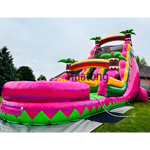 Glissade <span class=keywords><strong>gonflable</strong></span> rose colorée personnalisée en usine, glissade <span class=keywords><strong>gonflable</strong></span> pour <span class=keywords><strong>piscine</strong></span>, château <span class=keywords><strong>gonflable</strong></span>, glissade aquatique <span class=keywords><strong>gonflable</strong></span> pour fête d'enfants - Product Image 1