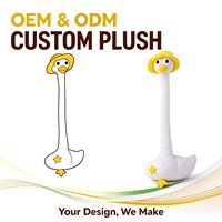 Service de personnalisation OEM/ODM de figurines d'animaux à long cou - Jouets en peluche personnalisés fabriqués selon vos designs.
