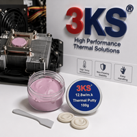 Pâte thermique en silicone haute résistance à la température, sans écoulement, pour ordinateur portable, serveur AI, produits 5G