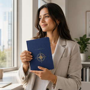 ชุดของขวัญสมุดบันทึก LABON Custom <span class=keywords><strong>Life</strong></span> Vision Journal สีน้ำเงินกรมท่า ปกผ้าลินินแข็ง สมุดวางแผนการตั้งเป้าหมาย สมุดวางแผนชีวิต 5 ปี สมุดบันทึกวิสัยทัศน์ - Product Image 3