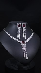 Conjuntos de Joyería de Circonio de Estilo Bollywood, Exagerados, Pakistaníes, Grandes y Lindos, para Novias, Bodas, Compromisos, Aniversarios y Fiestas - Product Image 2