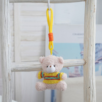 Pendentif de sac en peluche doux et mignon en forme d'animal de dessin animé, porte-clés figurine anime, porte-clés ours, pendentif modèle ours, accessoires élégants pour filles