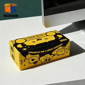 Boîte d'emballage en carton personnalisée avec impression de logo, bande détachable, boîtes d'expédition en carton ondulé, fermeture rapide, pelable - Product Image 4