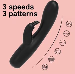 Drop Shipping Best Seller Coelho Orelha Vibração Vara Dildo Display <span class=keywords><strong>Digital</strong></span> Brinquedos Sexuais da Mulher - Product Image 5