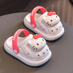 1 paire de chaussures à enfiler pour filles, pantoufles d'été, pantoufles blanches, mignonnes et antidérapantes, confortables et douces pour bébés - Product Image 3