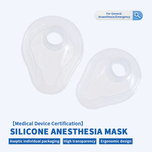 Masker Medis Anestesi Silikon Bersertifikat CE, Produk Standar Medis yang Dapat Digunakan Kembali - Product Image 2