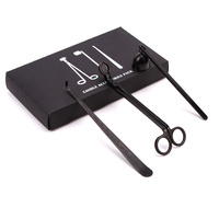 Kit de Luxe 3-en-1 pour l'Entretien des Bougies : Coupe-Mèche, Éteignoir et Outil de Plongée – Accessoires pour Bougies Parfumées – Coffret Cadeau pour Parfumer la Maison – Vente en Gros